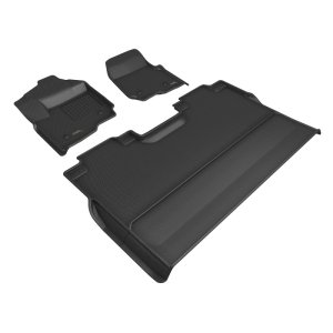 Ford F-350 Floor Mats - 3D MAXpider - Kagu - Black - `17-`26 Ford F-350 Floor Mats - 3D MAXpider - Kagu - Black - `17-`26